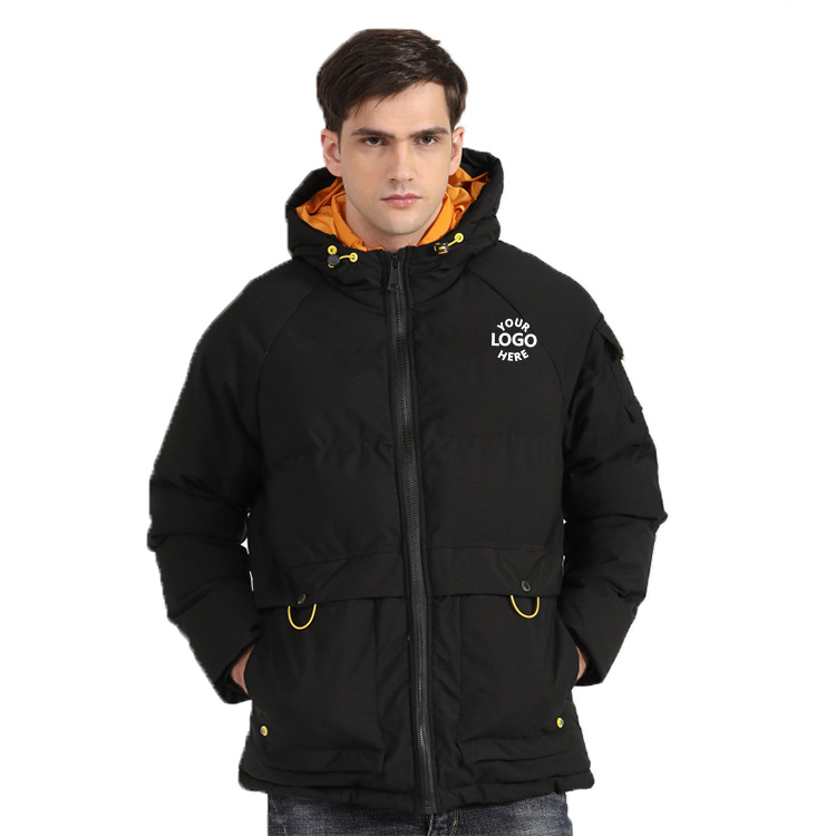 High Quality 2022 Winter Utility Bubble Coat Clothes Thick Hood Fleece Puffer Jacket For Men 