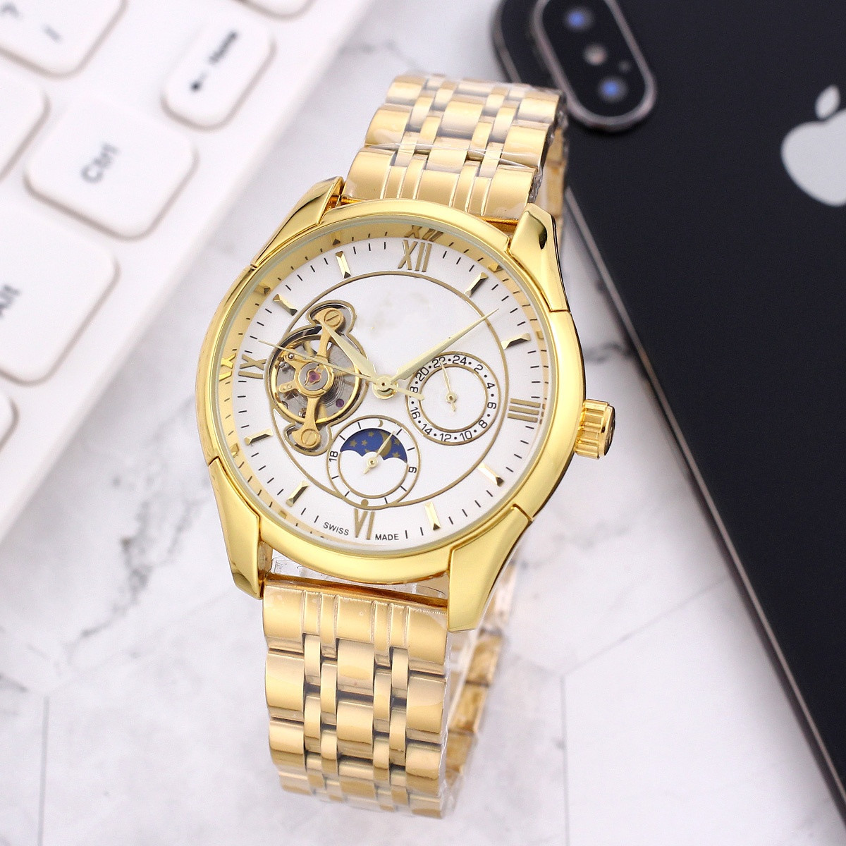 Brand New Men&#39;s Mechanical Watch 904l Wrist Band Quality Factory Direct Sales 