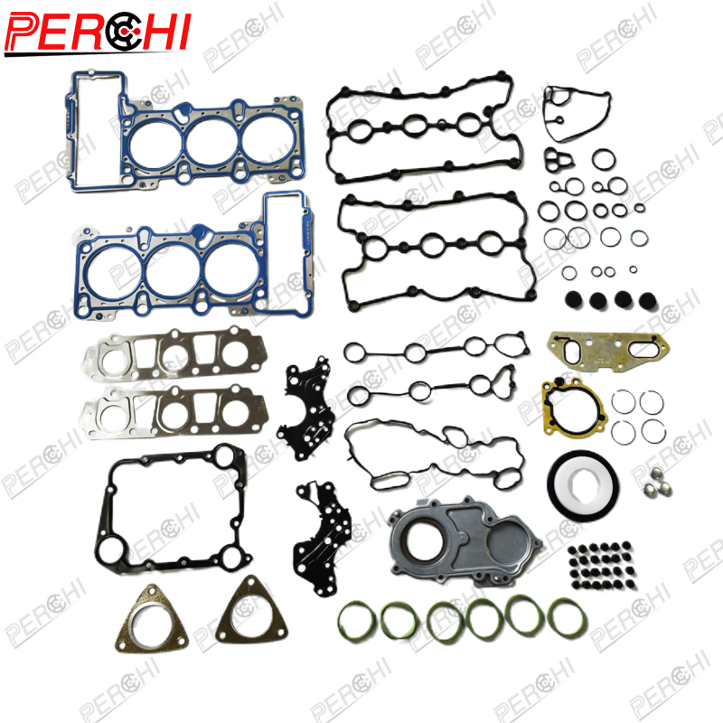 For Vw Audi A7 A8 2.5l Q7 A6l S5 3.0 T Clxb Cpaa,Cvba Engine Spare Parts Head Gasket Kit Full Set 06e 103 148 Aj 06e103149ag 