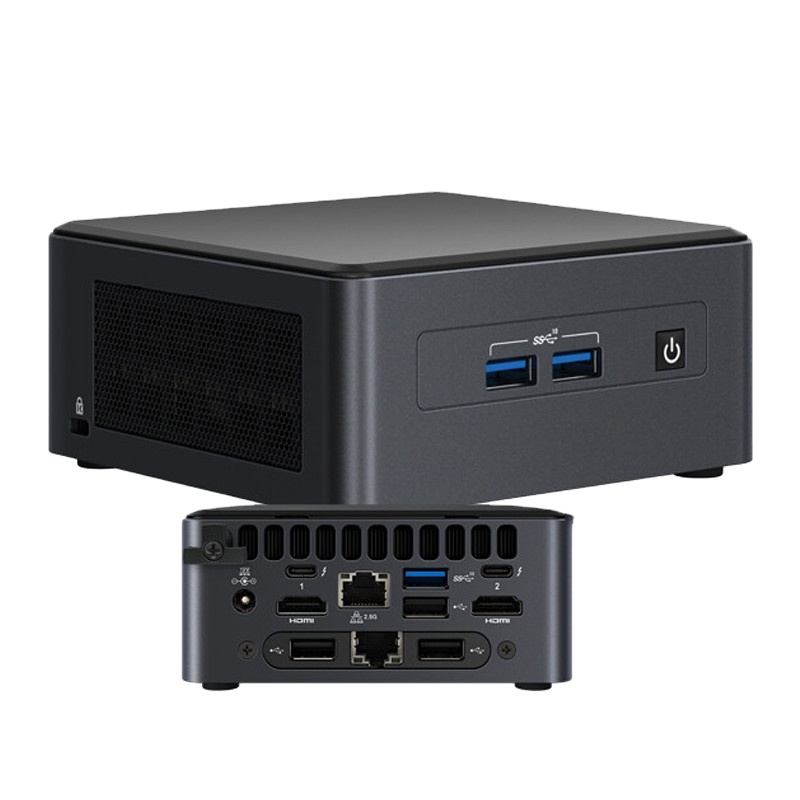 Intel Nuc11tnhi50l00 I5-1135g7 4-core Mini Pc Win 10 28w Intel Iris Xe Graphics Dual Ethernet Mini Desktop Computer 