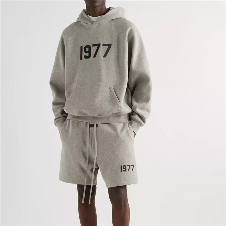 Oem Tracksuit Men&#39;s Hoodie And Shorts Set Track Sweat Set Men&#39;s Jogger 2 Piece Set Oversized Sportswear For Men 
