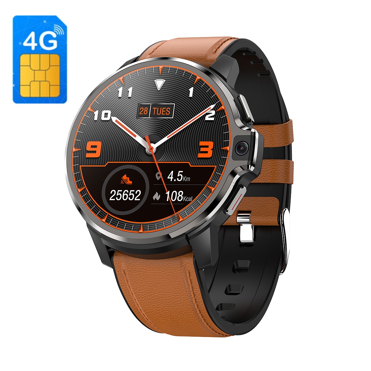 4g Gps Wifi Dm30 Smartwatch 1g+16gb Men Sport Dual Camera 1.69 Inch 400*400 1050mah Smartphone 4g Android Smart Watch 