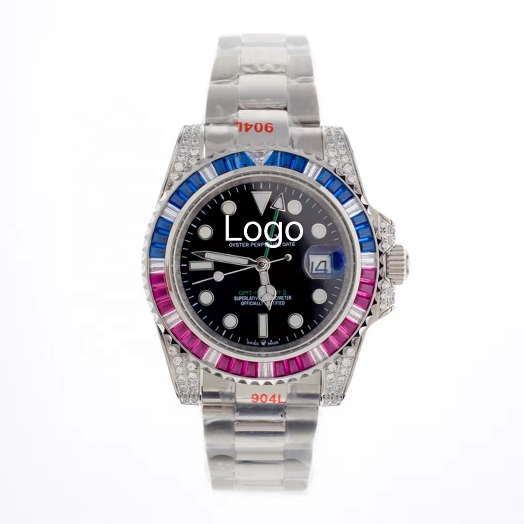 2022 New Arrivals High-end Crystal Moissanite Master Waterproof Mechanical Watches Men Wrist Luxury 