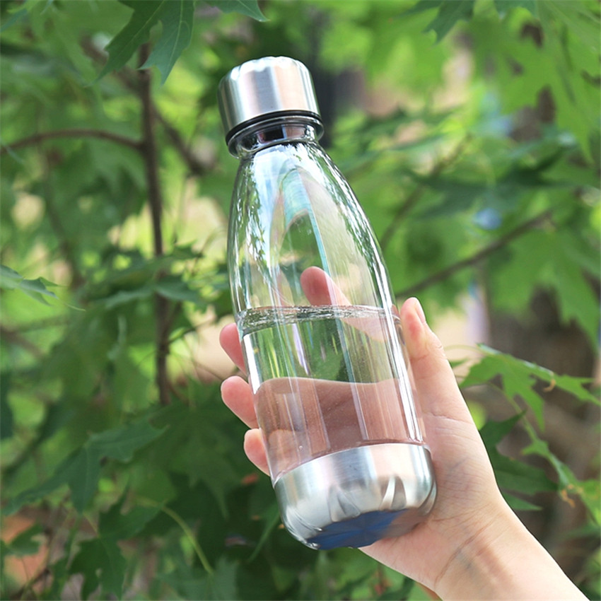 New Product Plastic Outdoor Drinking Bottle Cola Bottles 500ml Sports Water Bottle With Lid 