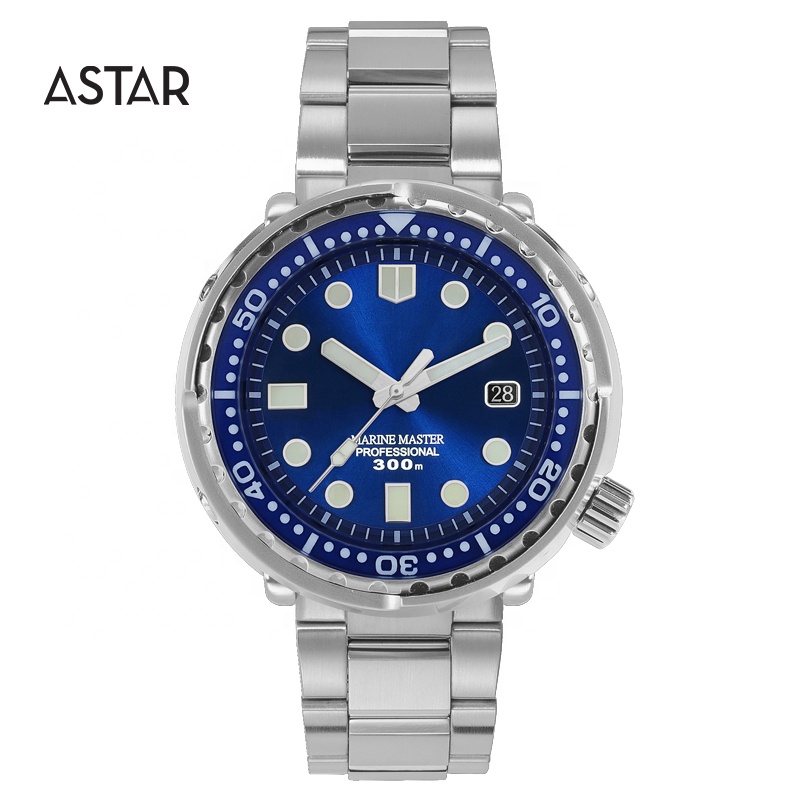 For Small Order High Quality 30atm 316l Stainless Steel Diving Diver Mechanical Automatic Watch Man For Kickstarter Buyer 