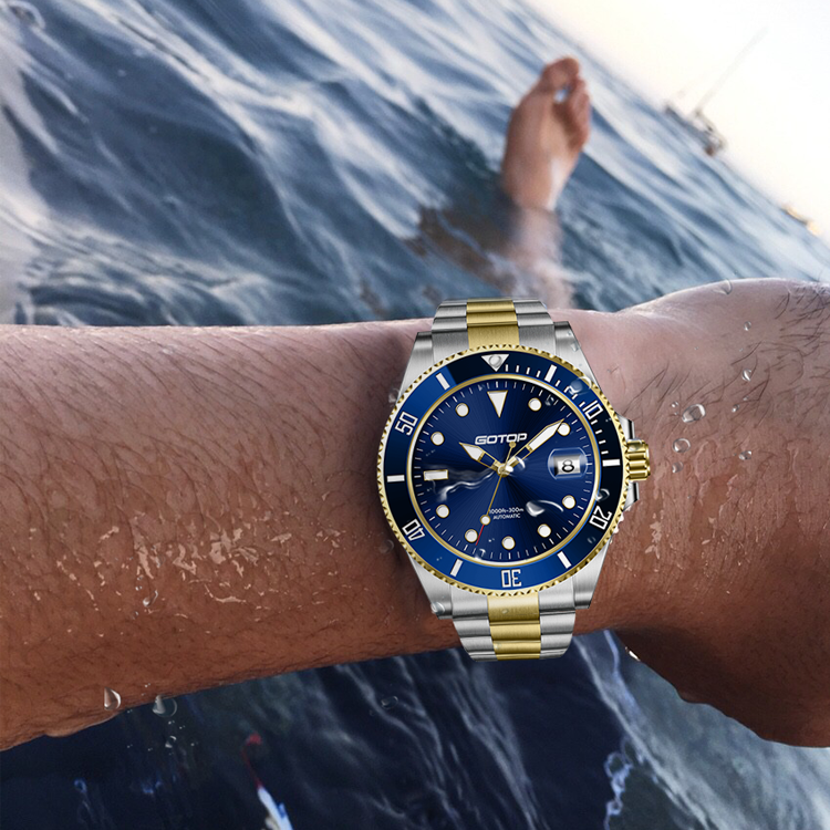 Custom Logo Oem Nh35 Japanese Movement Waterproof Stainless Wrist Luxury Mens Diver Automatic Mechanical Watches 