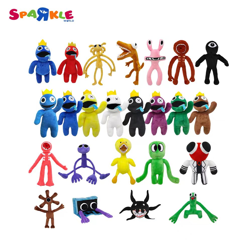 Rainbow Friends Plush Toys Rainbow Friends Stuffed Animal Plush Doll,Purple Rainbow Friends Plushies Toys For Fans 