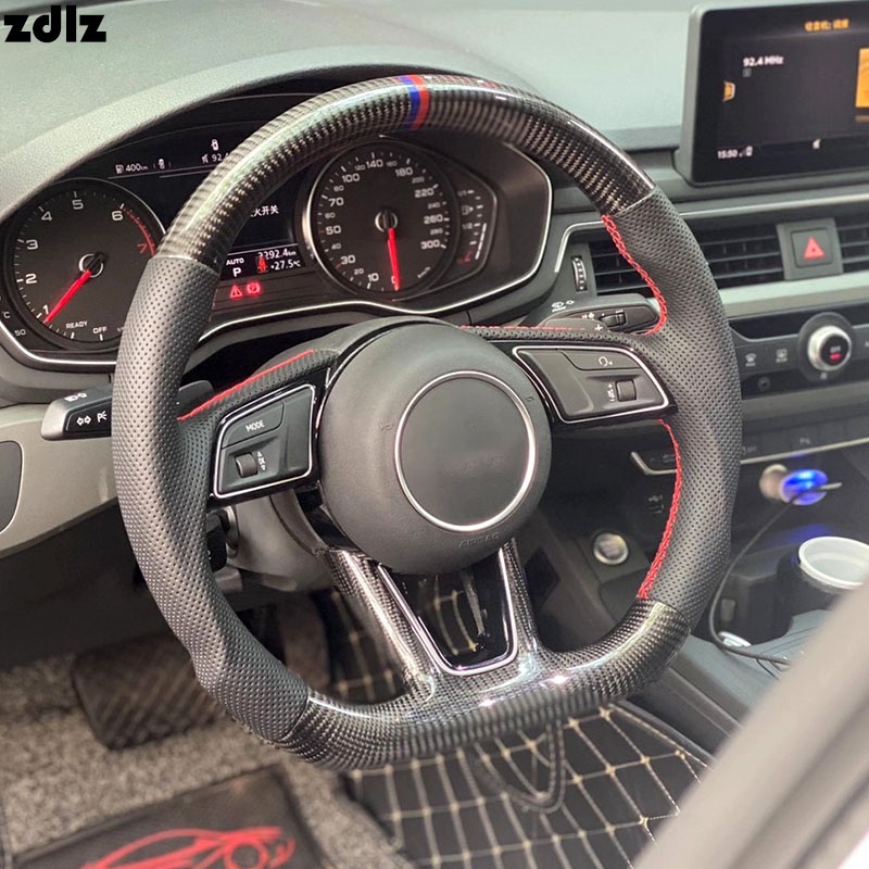 For Audi Steering Wheel A1 A3 A4 A5 A6 A7 S3 S4 S5 B9 Carbon Fiber Steering Wheel Customization 