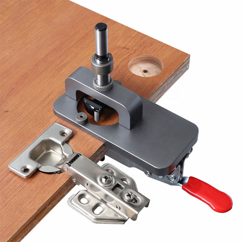 35mm Hinge Hole Opener Drilling Installation Tools Boring Dowel Jig Woodworking Hole Drilling Locator For Door Cabinets 