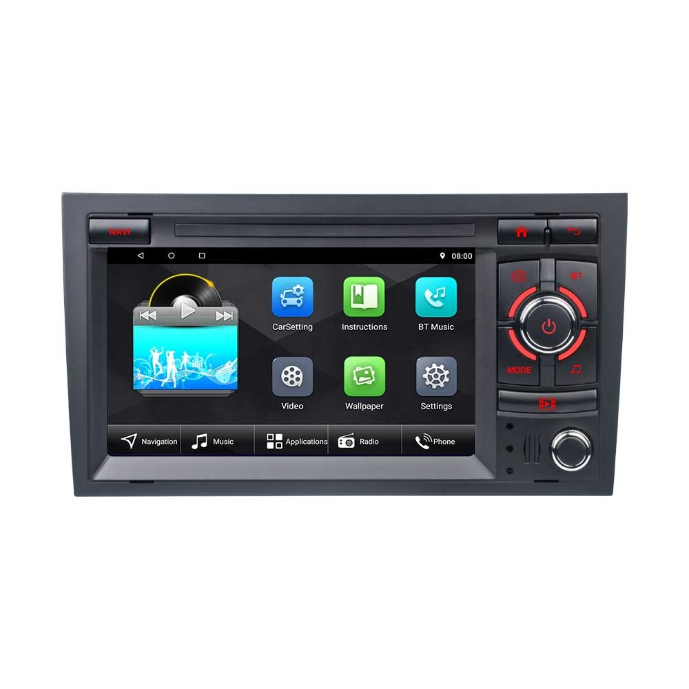 2din 7inch Android Ips Screen With Carplay And Ahd Dsp Gps Auto Radio For Audi 2002-2012 A4 B6 B7 S4 Rs4 Navigation Dvd Player 
