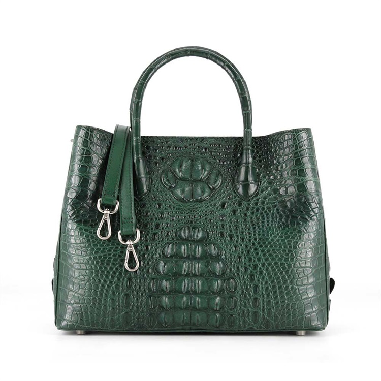 Fashion Custom Tote Bag Genuine Leather Bag Crocodile Leather Embossed Handbags Ladies 