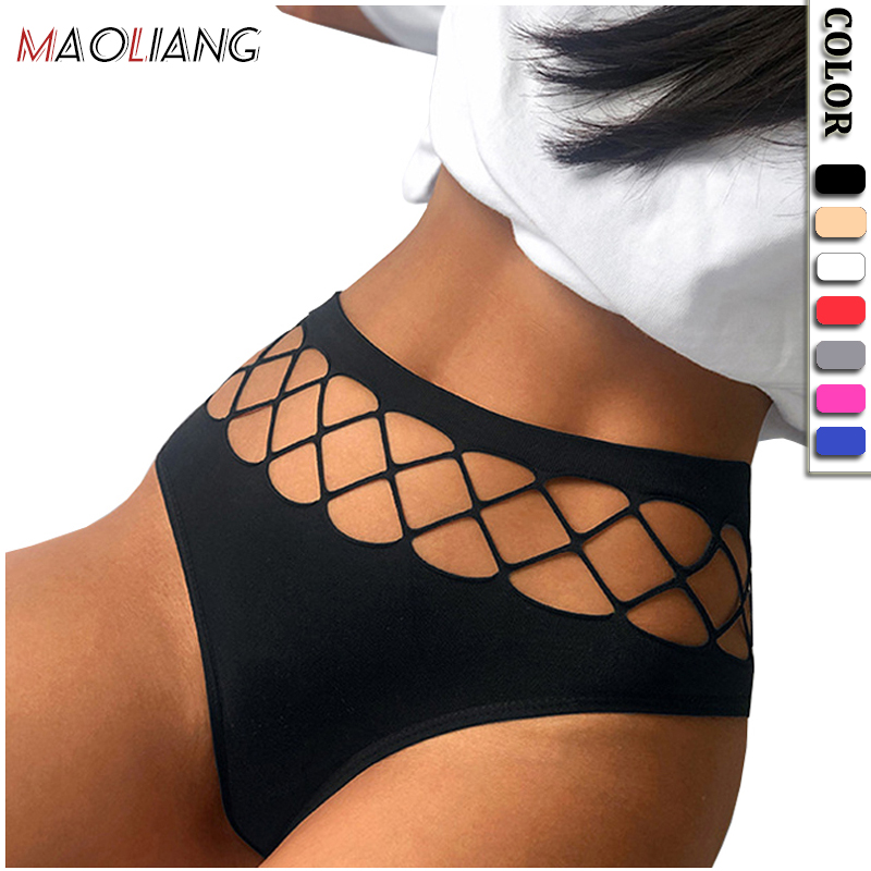 40489 Hollow Out Women Seamless Breathable Panties Thong Sexy Fashion Ladies Panty Underwear G-string Brief Underwear 