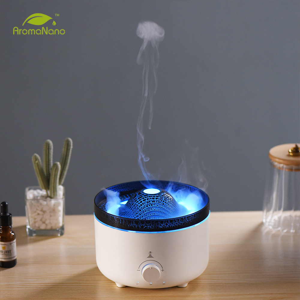 Aromannano Top Seller Home Big Capacity 3d Flame Air Mist Volcano Humidifier Aroma Oil Diffuser Aromatherapy Diffuser 