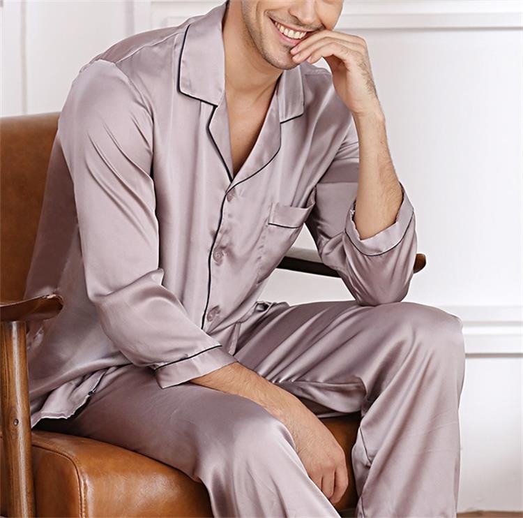 Custom Print Pajama Set Family,Mens Satin Pajama Sets Cotton 