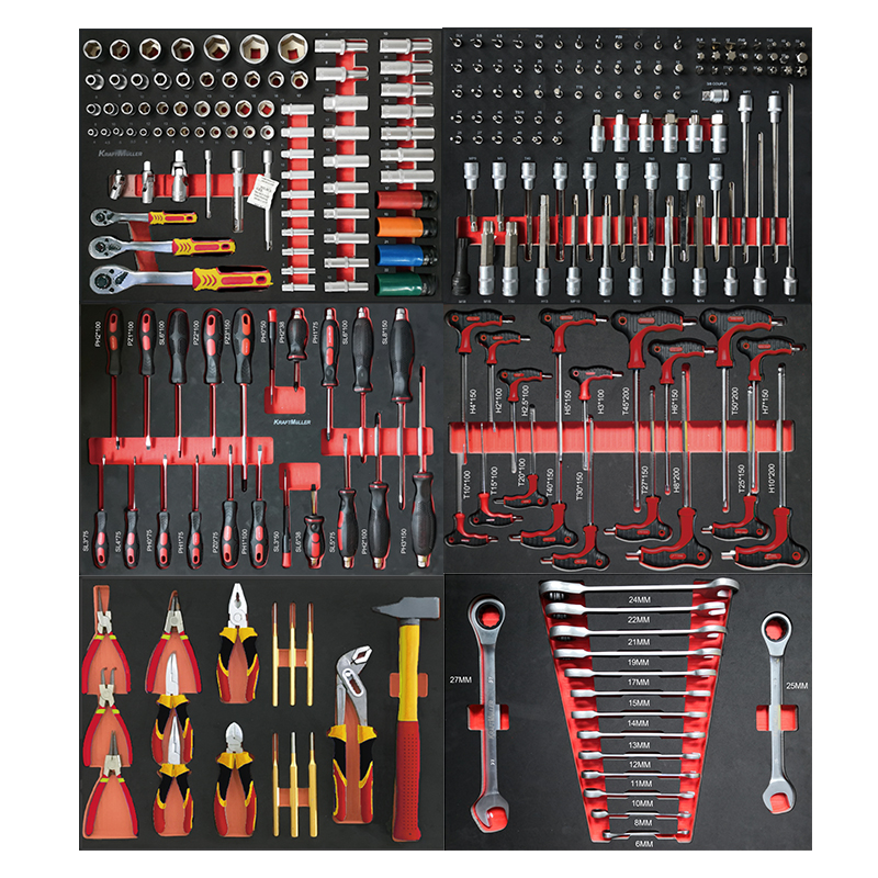 258 Pcs Professional Normal Wrench Repair Basic Hand Kit Tool Set Box For Repair Shop 