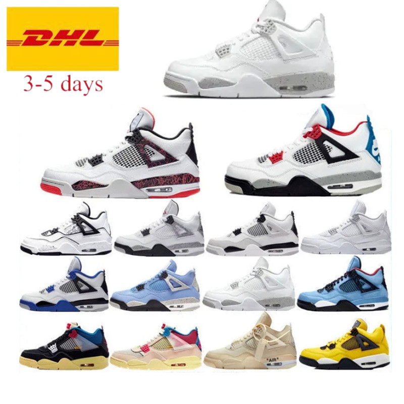 Zapatillas Aj 4 Retro Low Mid High Basketball Shoes Sneakers White Black Cat Red X Stock Fashion Sneaker Aj 1 3 4 5 