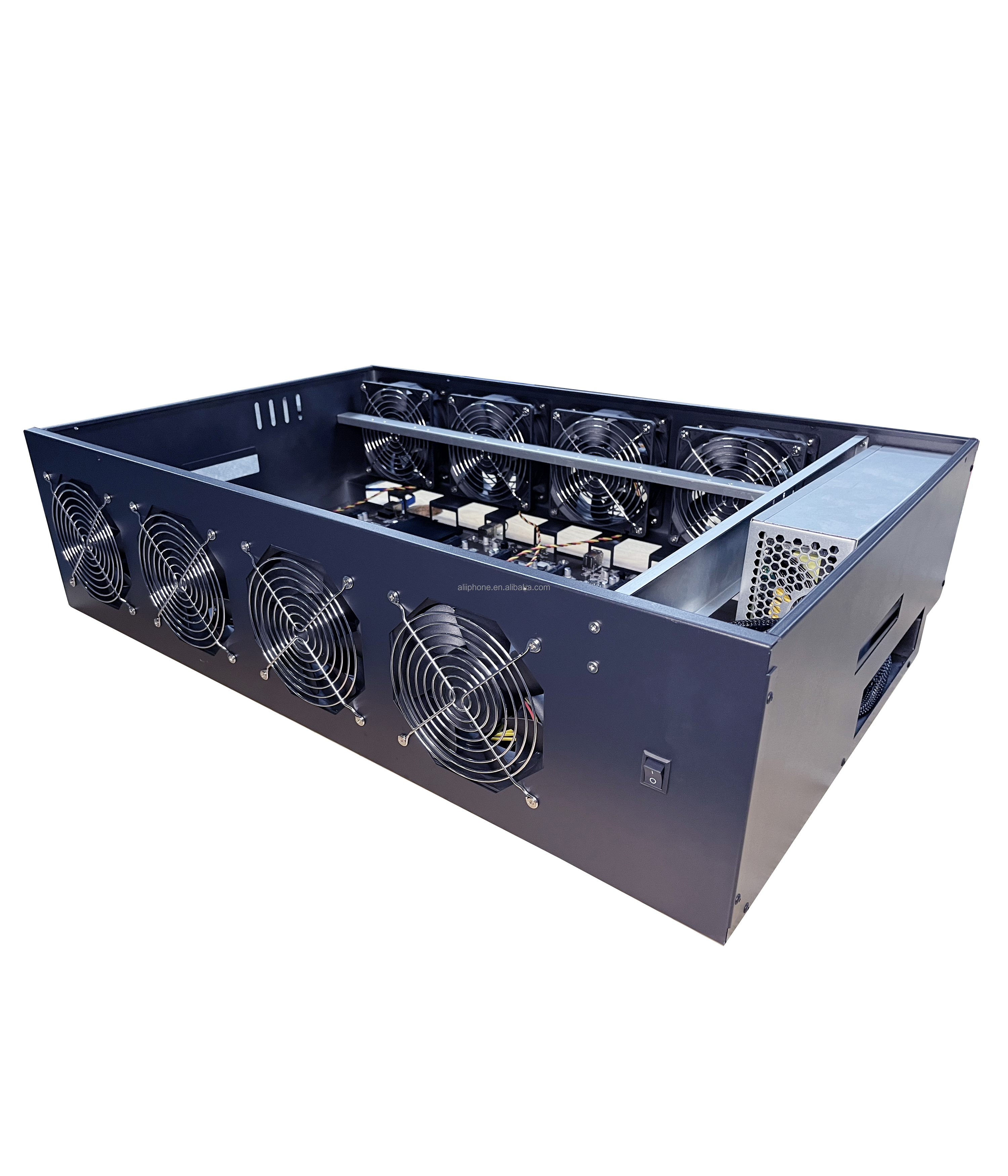 High Efficiency 8gpu Case 2500w With Motherboard 8gpu Computer Case With Graphics Card Other Computer Accessories 