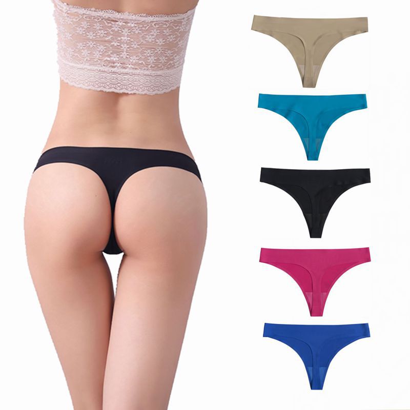 Seamless Panties Large Silk Foreign Cross-border Express One Piece Of Ice Silk Traceless Underwear Women Seamless No Panties 