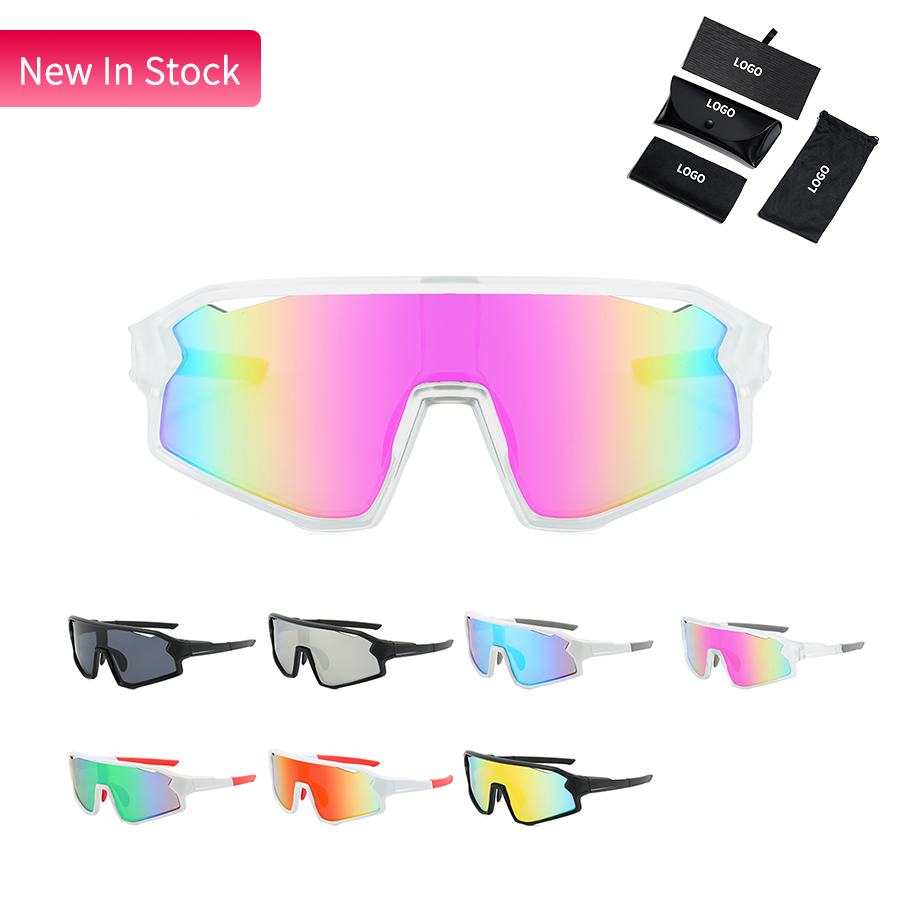 2024 New Arrival Outdoor Sunglasses Sports Custom Logo Fashion Sport Cycling Sunglasses for Men and Women