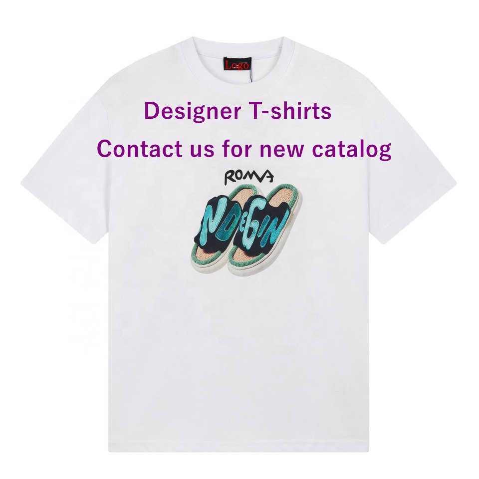 Wholesale High Quality Low Price 2023 Designer Cotton T-shirt Big Size 4xl Women Men Famous Brand Shirt 