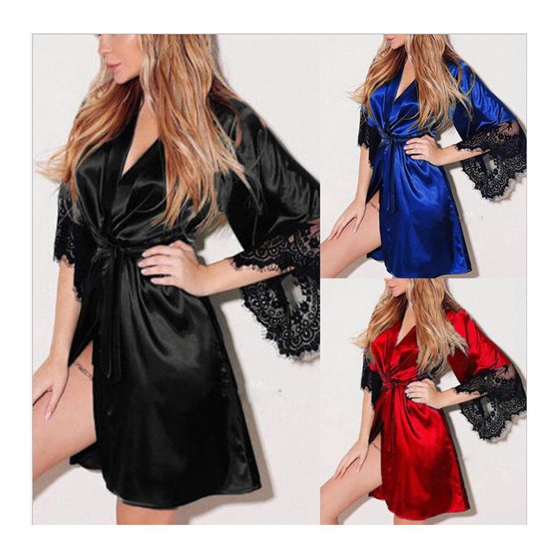 Sexy Lingerie For Women Girl Night Dress Ladies Nightwear Sleep Wear Plus Size Two Piece Night Dress For Women&#39;s Sleepwear 