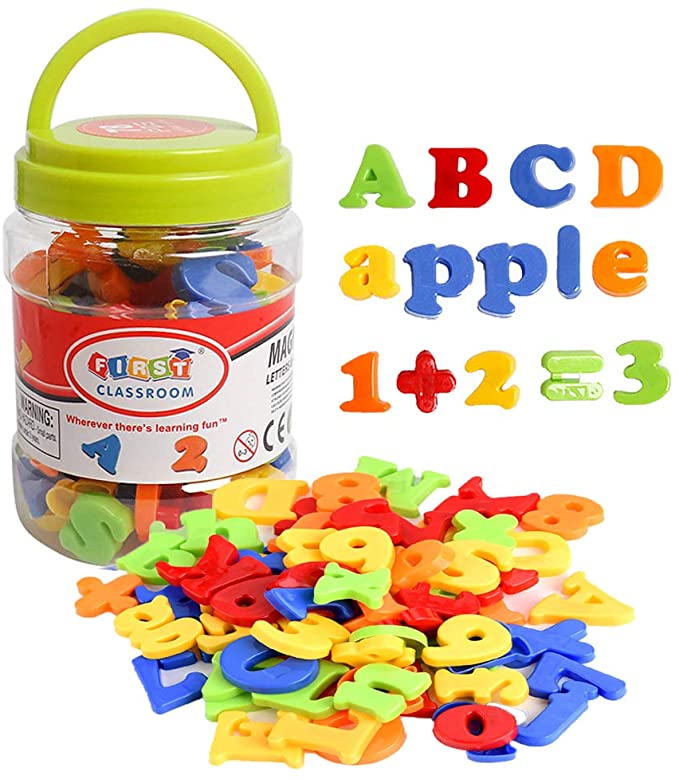 Toys Kids Magnetic Alphabet And Number With Refrigerator Plastic Toy Set Puzzle Magnetic Preschool Learning Toy 