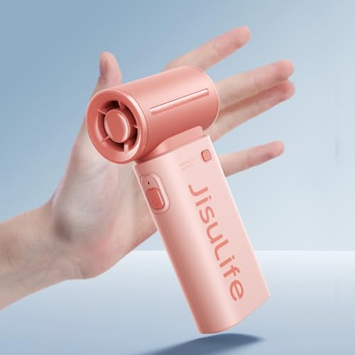 JISULIFE Life9 Portable Mini USB Rechargeable 5-Speed Turbo Fan Handheld Personal Pocket Fan Outdoor Household Use Box