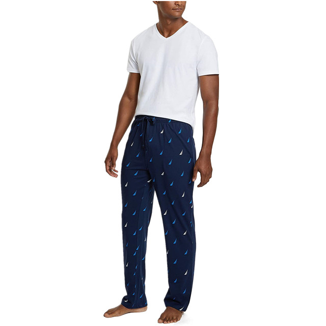 Summer Sleepwear Men&#39;s Cotton Pajama Set Tops And Bottoms Plaid Sets Sleepwear For Men 