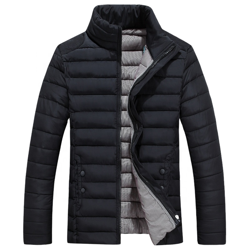 Winter Casual Wear Warm Windproof Quilted Outdoor Mens Jacket 