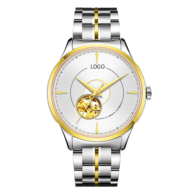 New Arrivals 2021 Watch Hollow Mens Mechanical Watch Fashion Business Waterproof Hands Watch For Man 