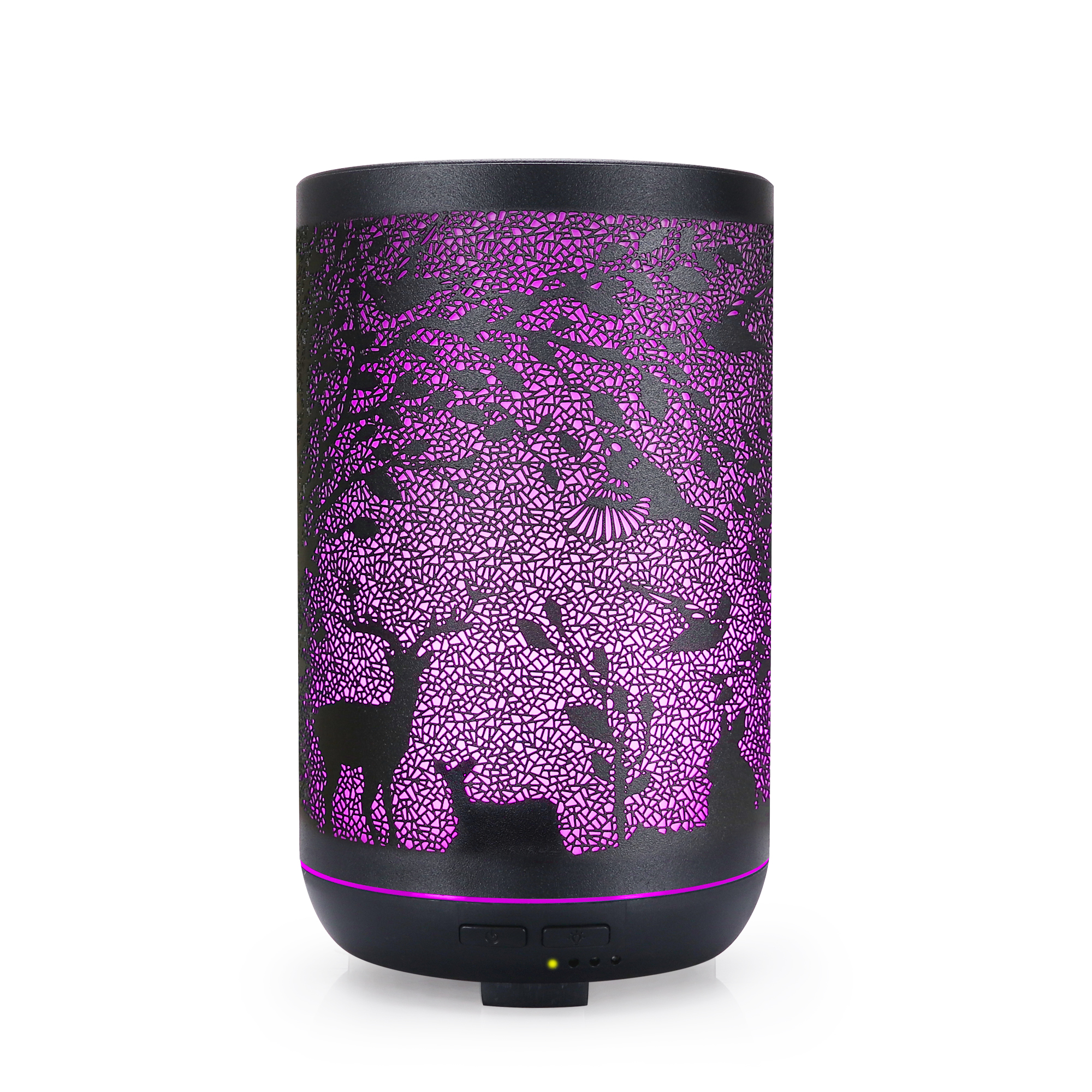 Iron Ultrasonic Essential Oil Diffuser Colorful Led Light Fragrance Mist Diffuser Air Fresh Humidifier For Home Decoration 