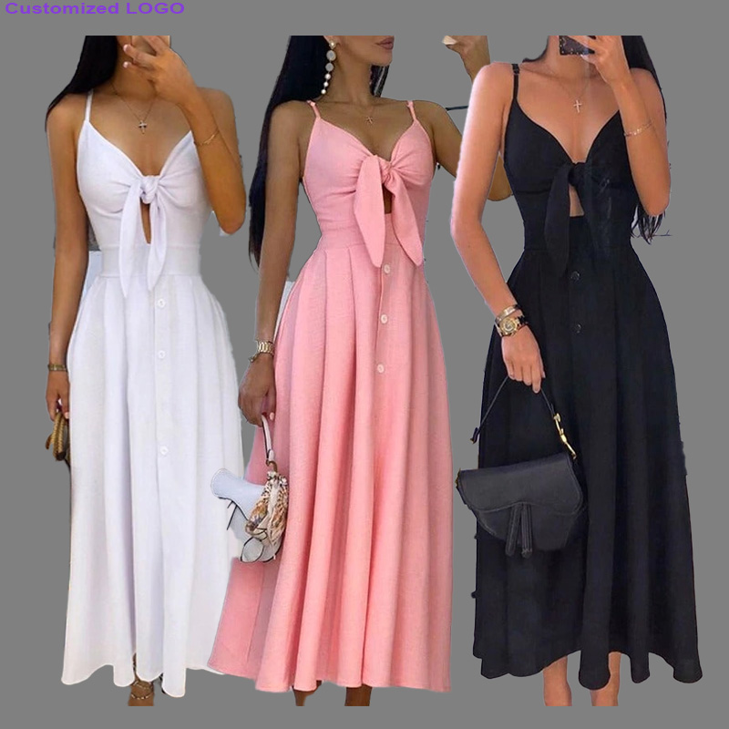 Customized 100% Cotton Mature Elegant Summer 2022 Europe Women Clothing Ladies Long Casual Dress Fashion Printed Dress For Women