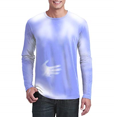 Unisex New Design Thermochromic Clothing Heat Sensitive Temperature Color Change T Shirt For Men 