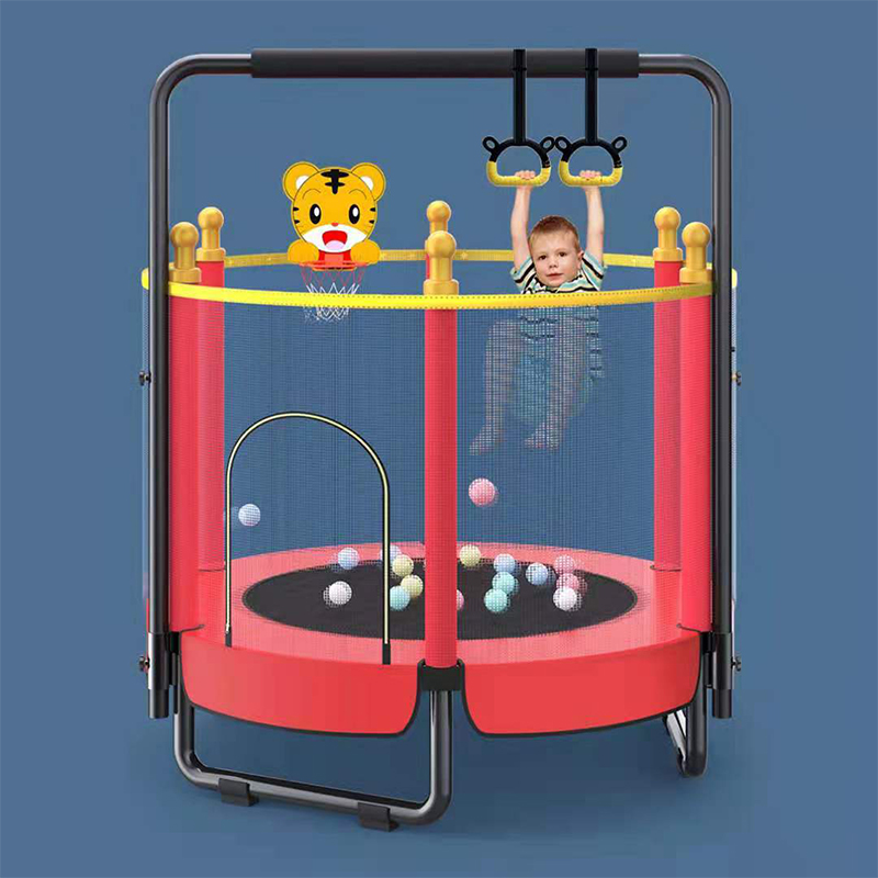Zoshine Adults Park Kids Indoor Amusement Family Home Trampoline Baby Toys With Enclosure Net 