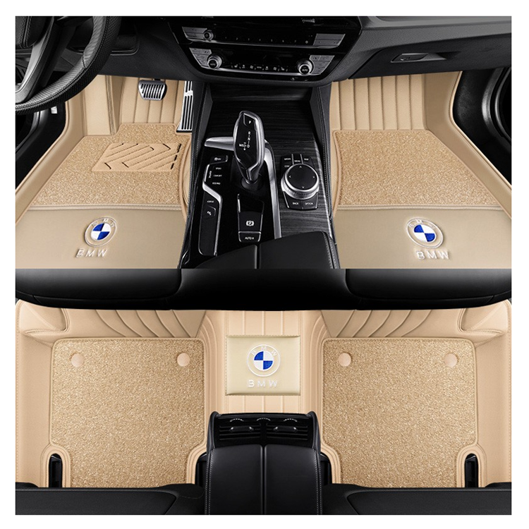 Custom Car Floor Mats For Bmw Series Car Protection Full Coverage Pads Anti-slip Leather Floor Lining All Weather Car Floor Mats 