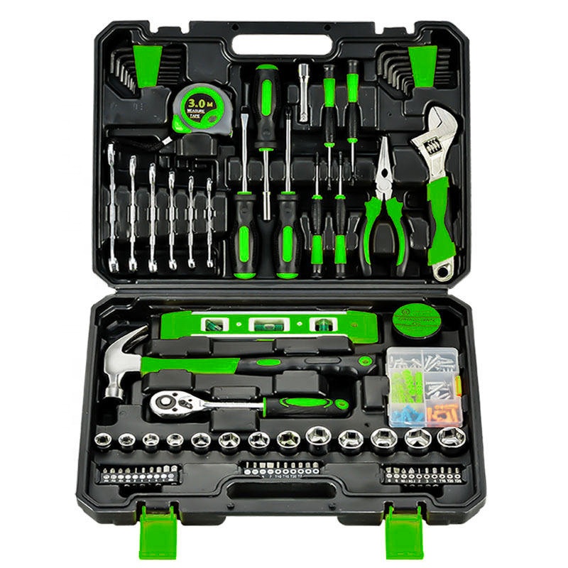 Herramientas- General 108pcs Manual Woodworking Kit Tools Set Box For Home Use Hardware Hand Tool Set 