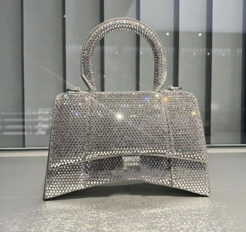 New Arrival B Bling Bling Luxury Brand Bag Diamond Rhinestone Branded Shoulder Strap Handbags 