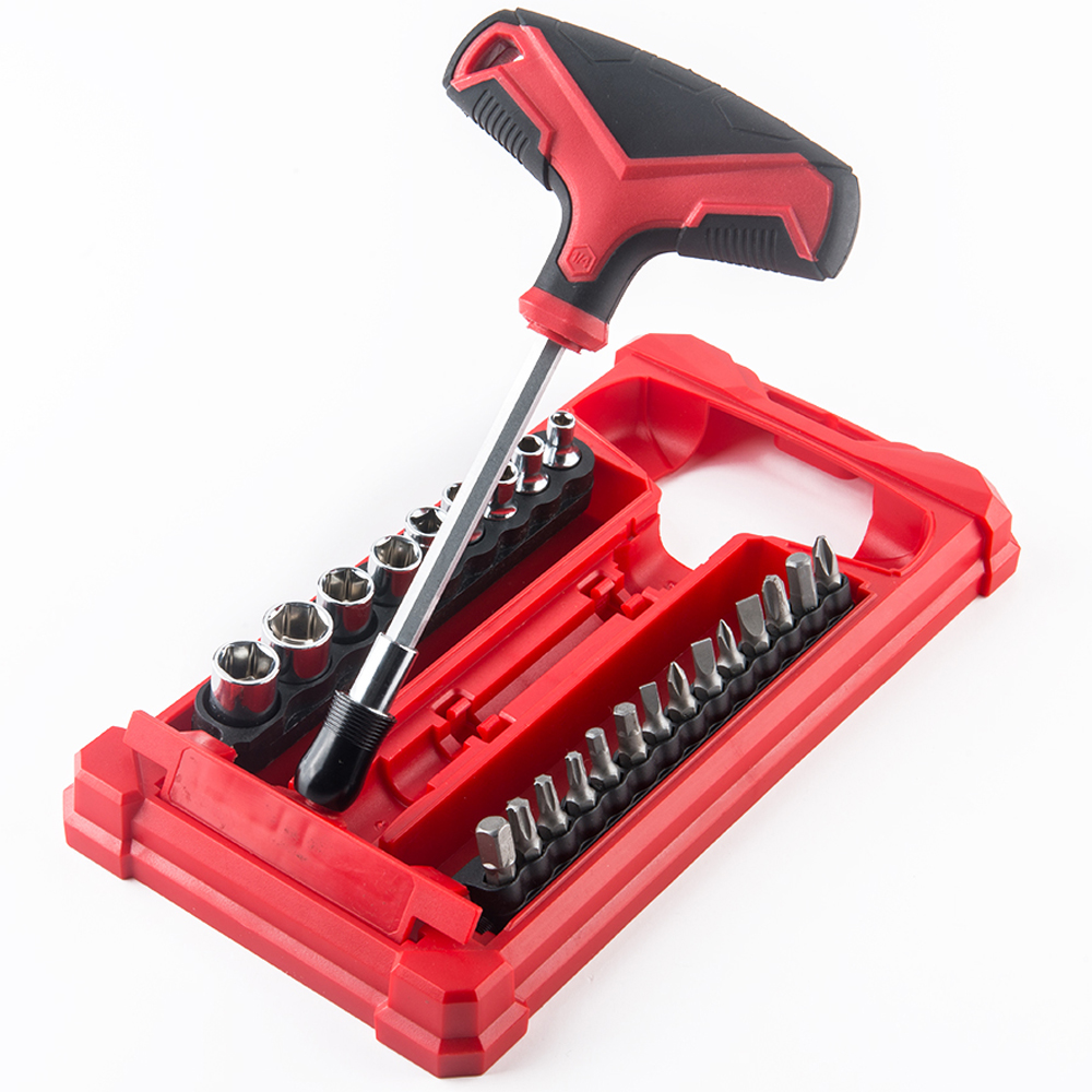 24pcs Sockets T-driver Screwdriver Bits Hand Tool Kit Set Plastic Box 2021082701 Oem,Odm Cn;jia Hexon 22x9x1.5cm 24pcs N/a 