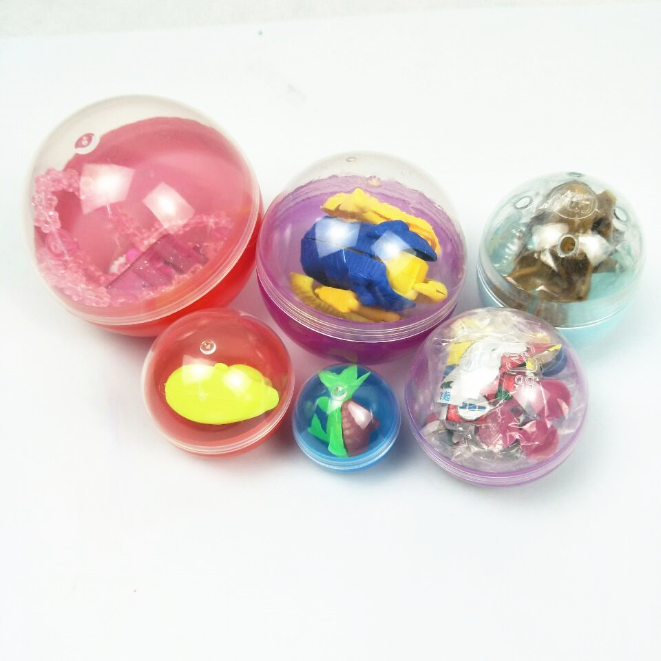 32/45/50/47*55/65/75/92/100/115mm Vending Machine Small Plastic Capsule Toy 