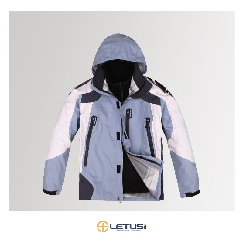 Letusi Men&#39;s Waterproof Jacket 3 In 1 Winter Thick Jacket Outdoor Cold Proof Jacket 