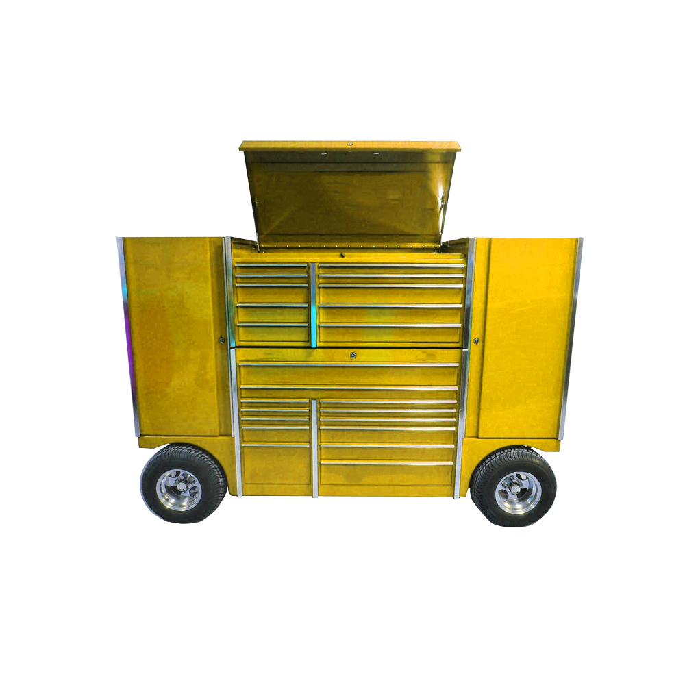 Workbench Rolling Toolbox Pit Box Wagon Trolley Cart Set 