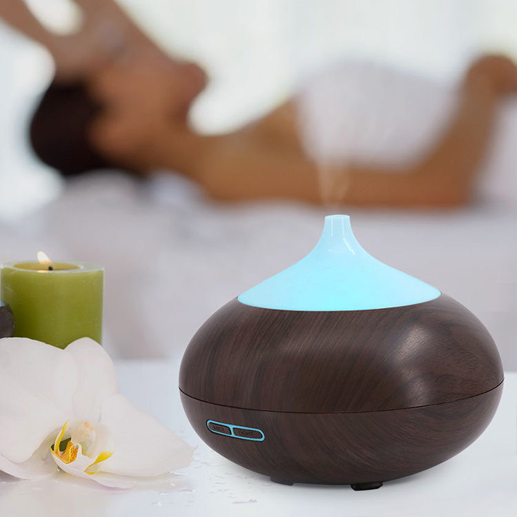 Wood Grain Aromatherapy Machine Aroma Humidifier Air Ultrasonic Essential Oil Diffuser 