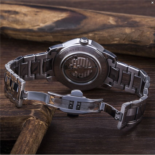 Business Metal Strap Watches Men Luxury Brand Automatic 