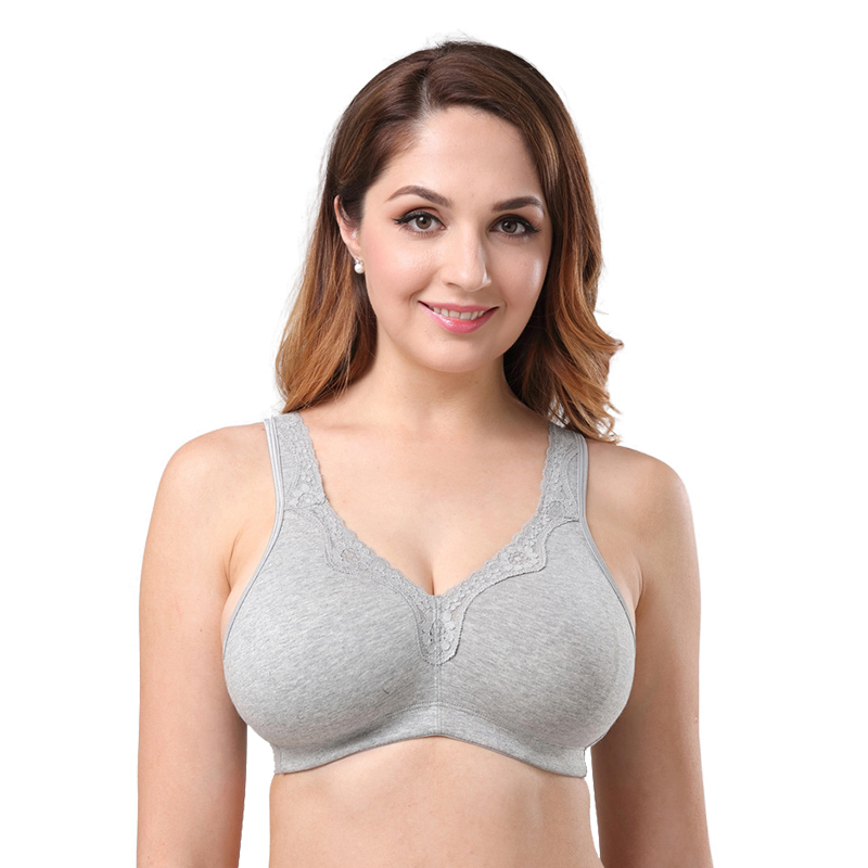 Ultra-thin Cotton Large Size Bra Woman Underwear Plus Size Bra
