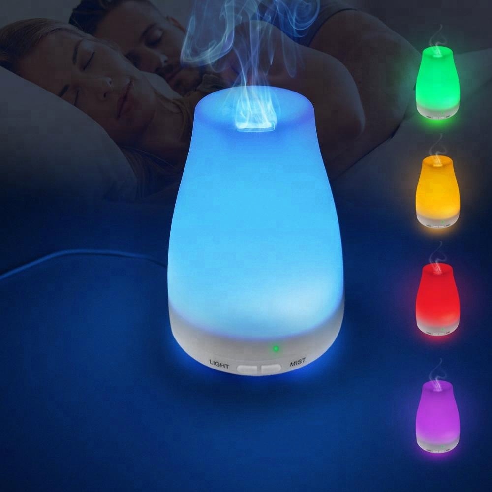 Home Led Humidifier Decorative Preserved Flower 200ml Ultrasonic Essential Oil Aroma Aromatherapy Air Diffuser 