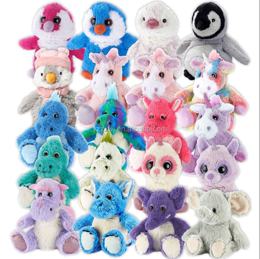 Microwavable Soft Plush Penguin Elephant Dinosaur Stuffed Toy Filled By Linseeds Lavender Plush Microwavable Soft Toy Lavender 