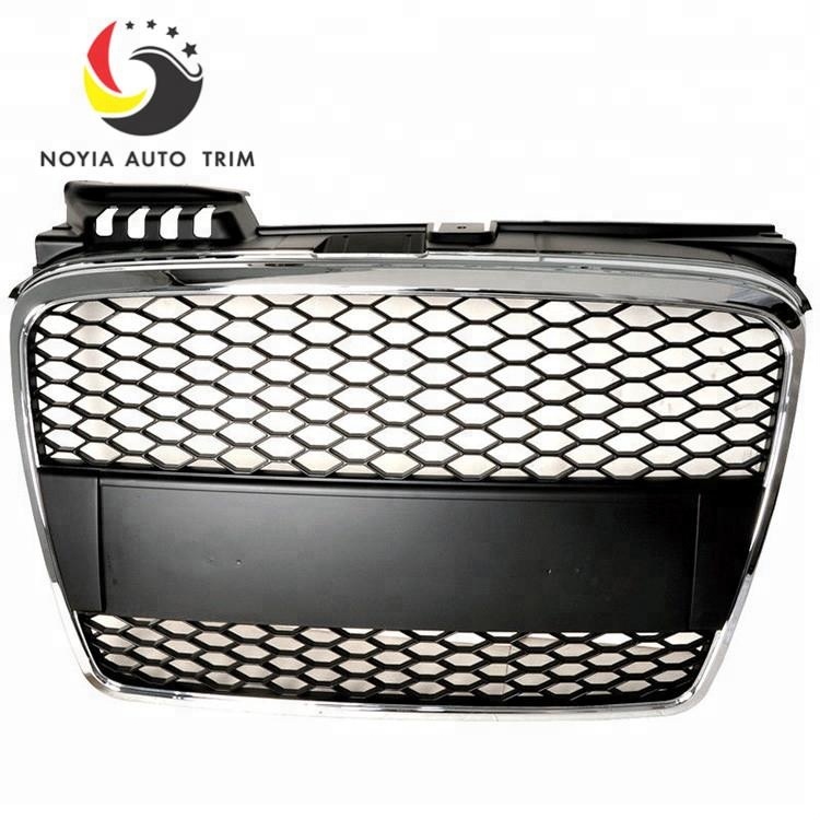For Audi A4 B7 2004-2008 Front Grille Black Rs4 Design Grill 