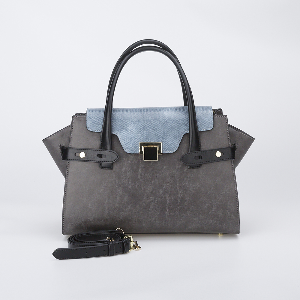 High Quality Female Luxury Handbags Contrast Color Ladies Bags Fashion Women Bag Big Space Pu Handbag 