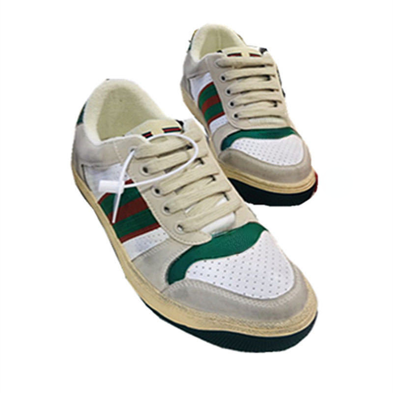 Gg Small Dirty Shoes Sheepskin Sport Shoes Designer Men Famous Brands 2020 Luxury Sneakers 