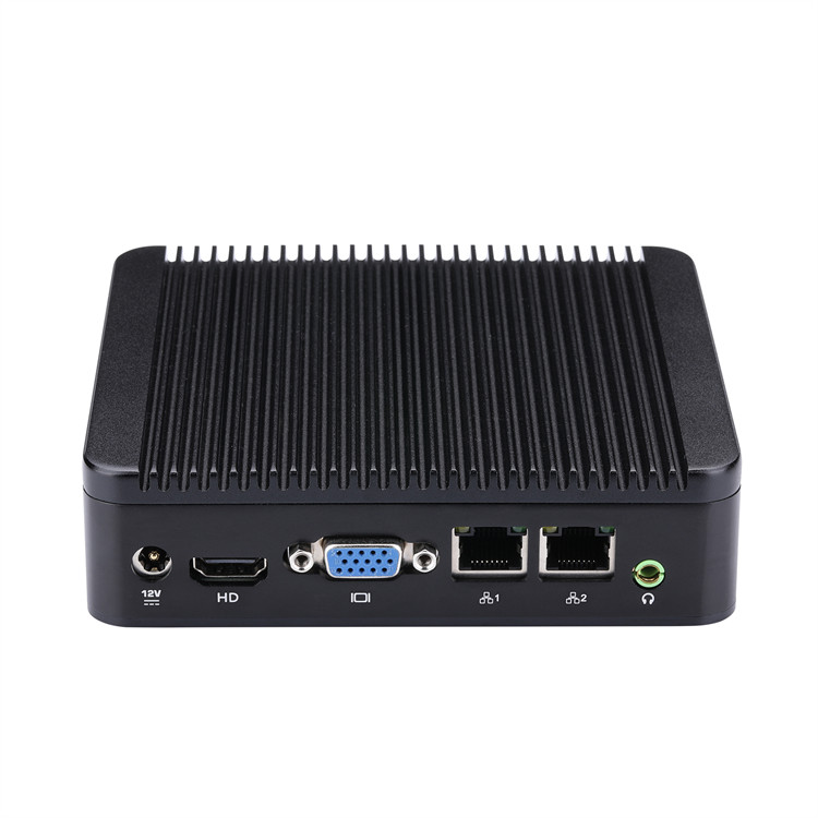 Qotom Low Cost 1007u Rugged Fanless Industrial Mini Pc Embedded X86 Mini Computer Itx Hardware 4g Ram 64g Ssd Winxp Dual Display 